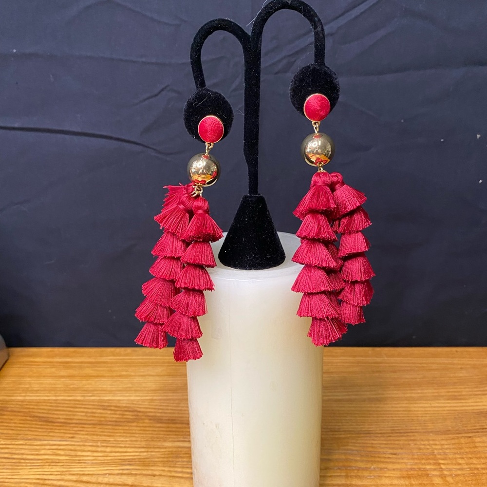 Baublebar Red Tassle Earrings